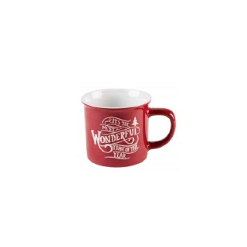Taza Mug de Navidad - Vintage Winter Roja