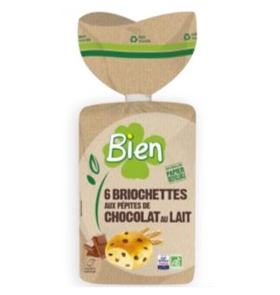 Brioche Pepitas Chocolate Bio (6 unidades)