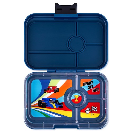 Tartera Coches Azul - Yumbox Panino 4C