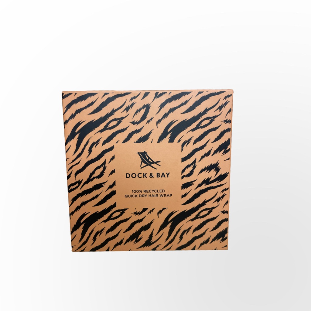 Toalla para Pelo Microfibra Dock & Bay - Tigre