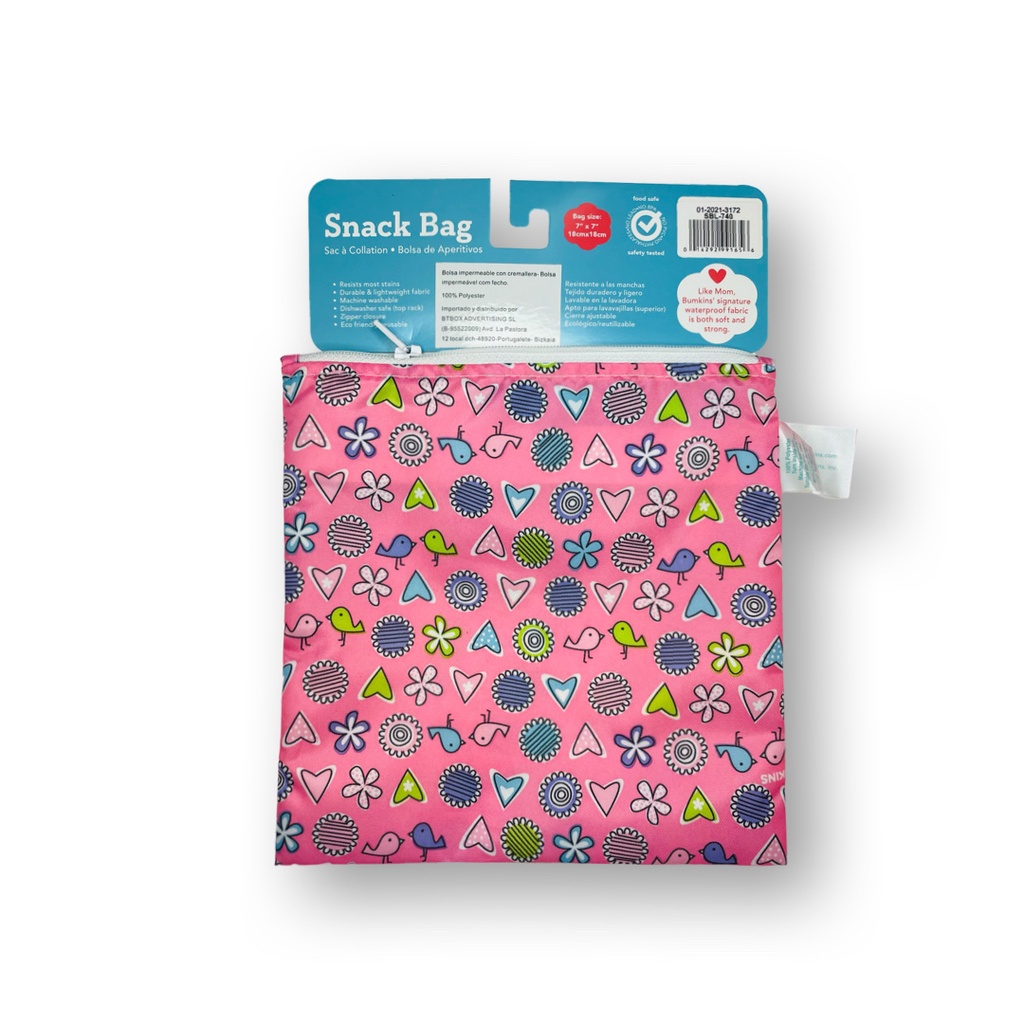 Bolsa Snack Bumkins - Rosa pajaritos