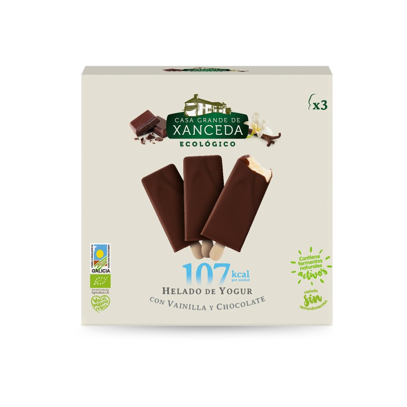 Helado bombón de Yogur con Vainilla Bio
