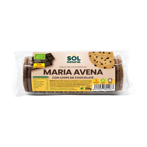 Galletas María de Avena con Chips de Chocolate Bio