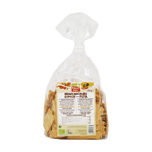 Mini Crackers de Espelta Sabor Pizza Bio