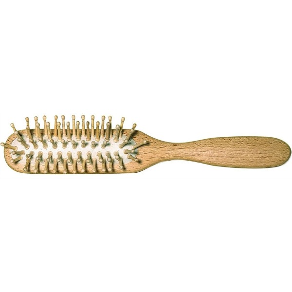 Cepillo para Cabellos Largos de Madera de Haya
