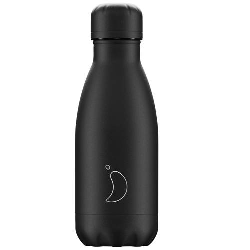 Botella Acero Inoxidable Chilly’s - Negro Mate 260 ml