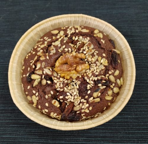Tartaleta Plum Cake de Espelta con Sirope de Arroz SIn Azucar Bio