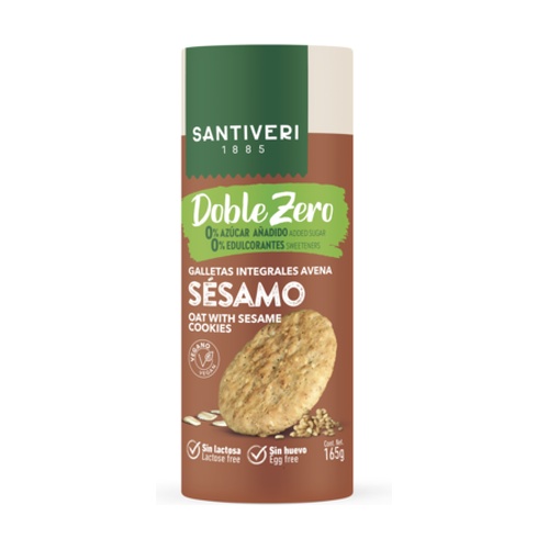 Galletas de Avena Integral Sésamo Sin Azúcar Bio