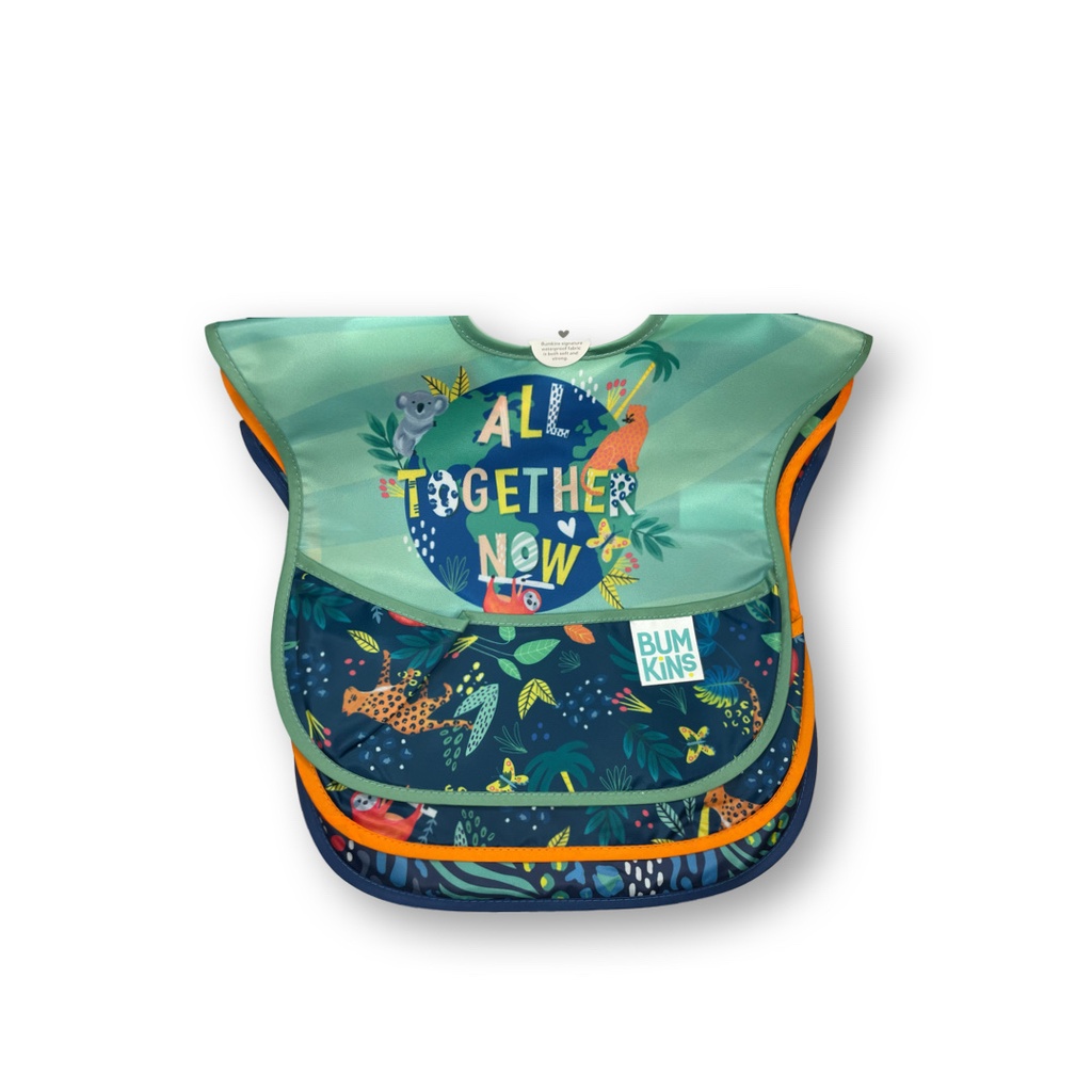 Set 3 baberos Bumkins Superbib 6-24 meses - Jungla - 3 unidades