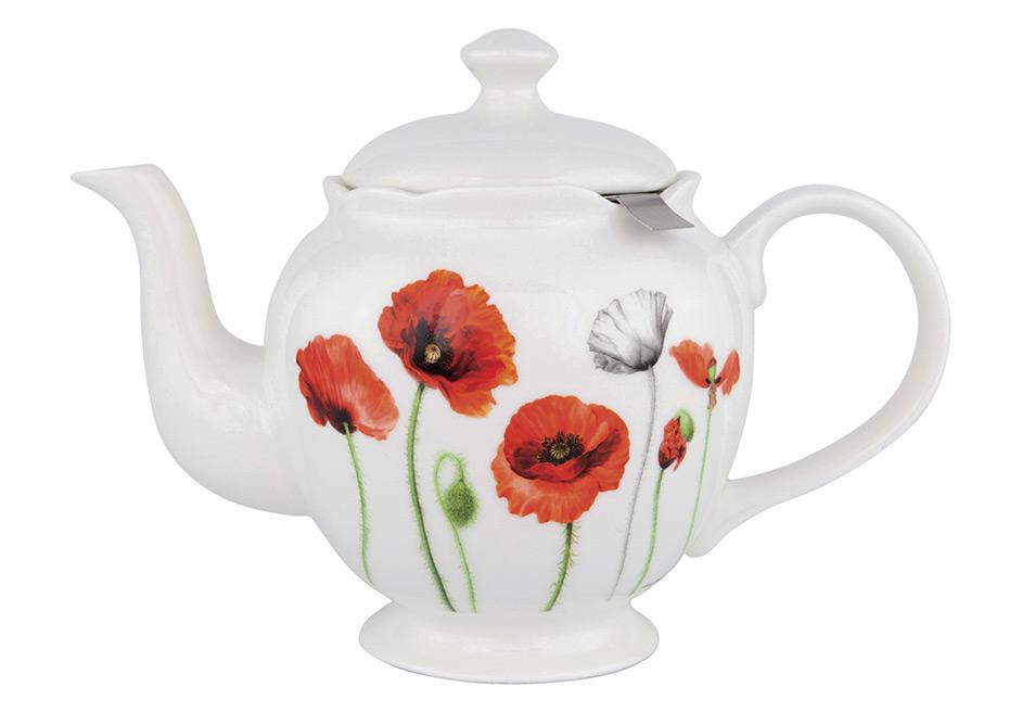 Tetera Con Filtro Amapolas
