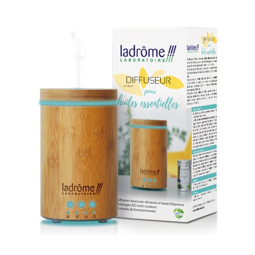 Difusor Ultrasónico de Bambú para aceites esenciales