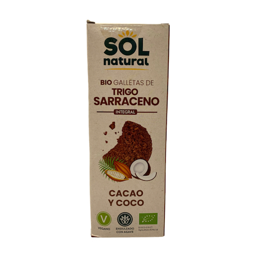 Galletas deTrigo Sarraceno con Cacao y Coco Bio