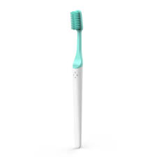 Cepillo de dientes de Bioplástico con Cabezal Removible Dureza Media - Azul