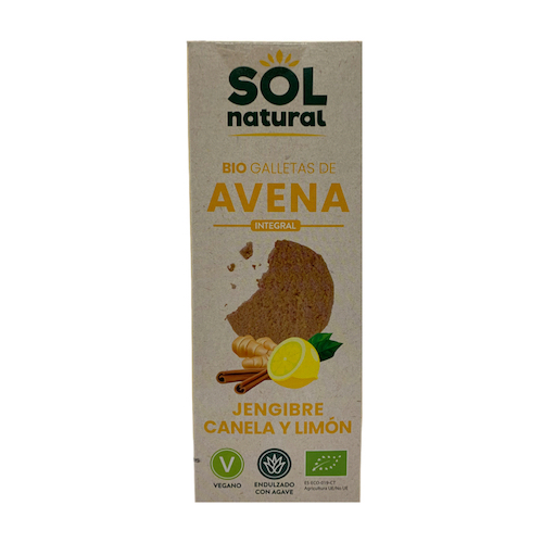 Galletas de Avena Integral con Jengibre y Canela Bio