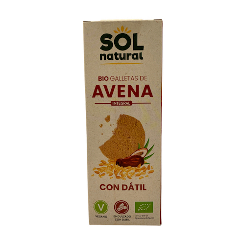 Galletas de Avena Integral endulzadas con Dátil Bio