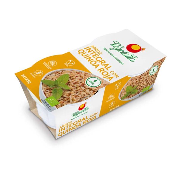 Arroz Integral y Quinoa Roja lista para comer