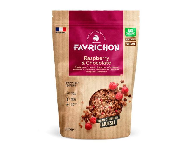 Muesli de Frambuesa y Chocolate Sin Gluten Bio