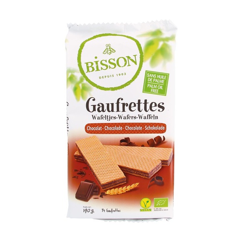 Galletas Gaufrettes de Chocolate y Barquillo Bio