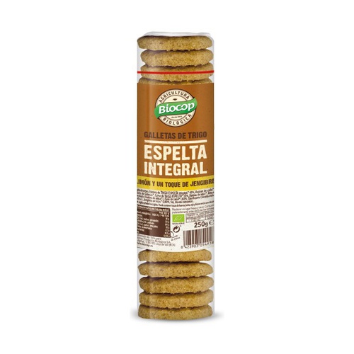 Galletas de Espelta Integral con Limon y Jengibre Bio