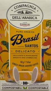 Café Brasil Corsini 10 cápsulas Compagnia dell'Arabica