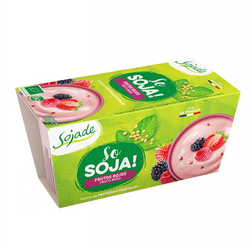 Yogur de Soja con Frutos Rojos Bio (2 yogures)