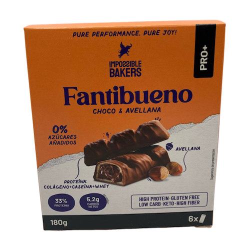Barrita Proteica con Chocolate y Avellanas