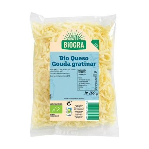 Queso Gouda Rallado para gratinar Bio