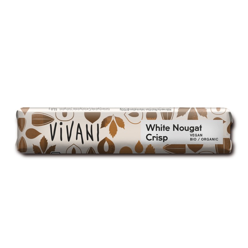 Barrita de Chocolate Blanco Praliné y Avellana Crujiente Bio