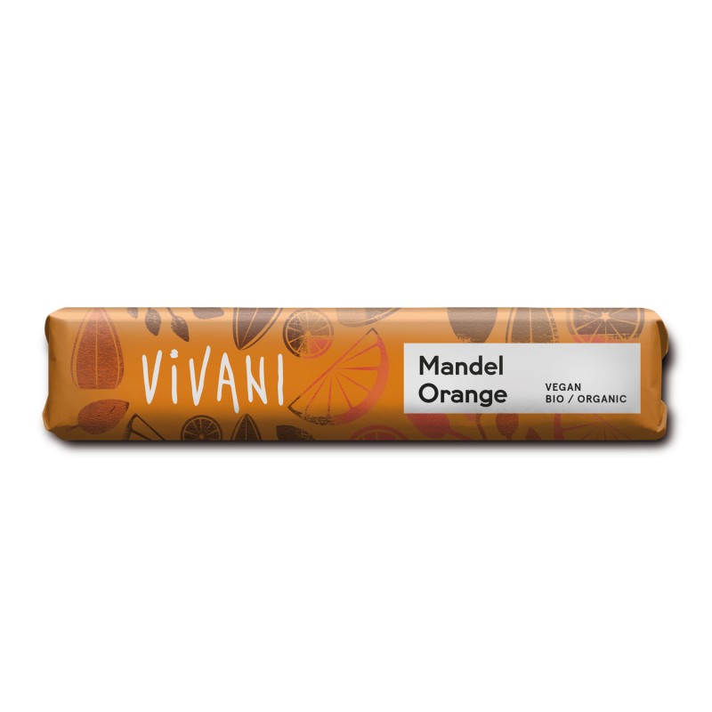 Barrita de Chocolate con Almendra y Naranja Bio