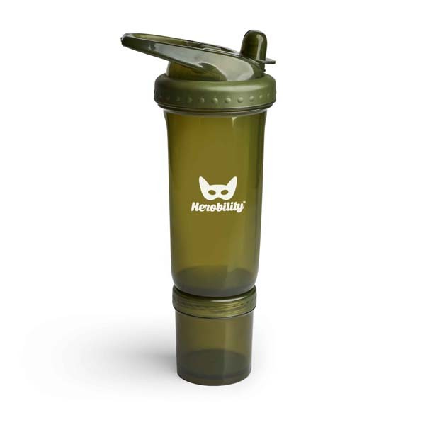 Vaso Sport Antiderrame Herobility Verde Oliva