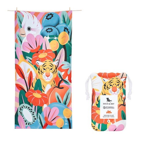 Toalla L Dock & Bay - Animal Tropic Tigre