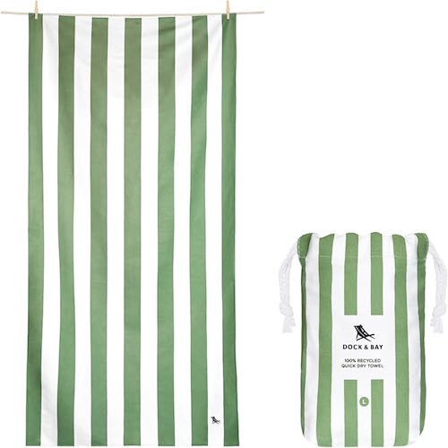 Toalla XL Dock & Bay - Rayas Verde Cabana