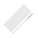 Set de pajitas de vidrio rectas 6 uds. + cepillo