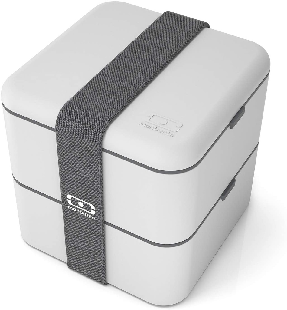Fiambrera Bento Cuadrada Gris