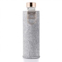 Botella cristal Equa Biosi fieltro Gris