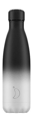 Botella Chilly’s - Gradient - Monocromo Blanca y Negra