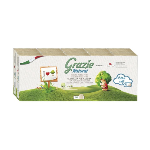 Pañuelos de bolsillo de 4 capas (10 paquetes)