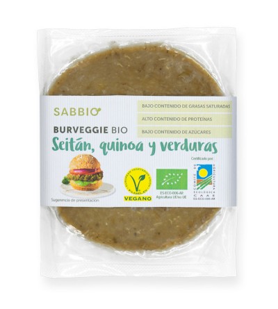 Burveggie de Seitán de quinoa y verduras Bío
