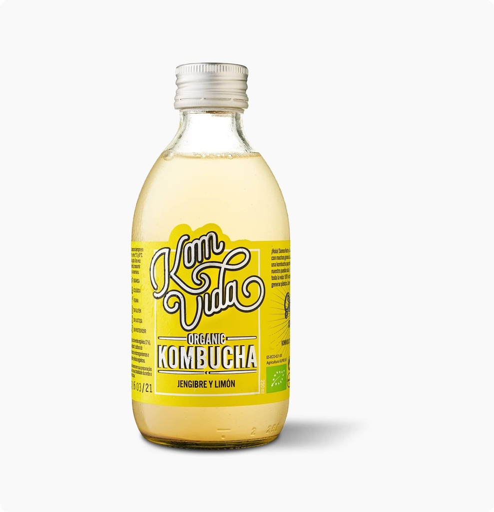 Kombucha de Jengibre y Limón Bio