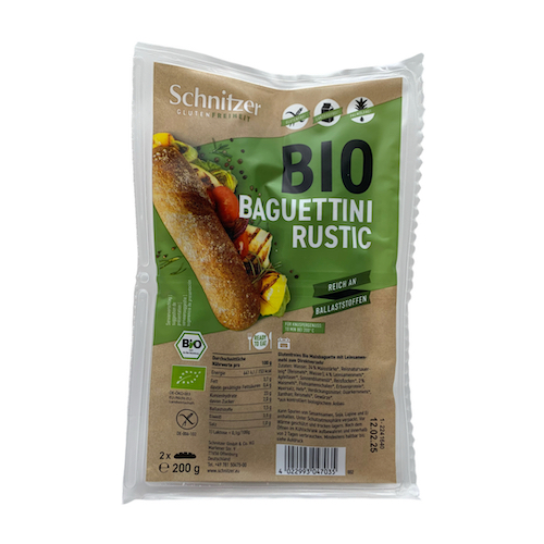 Pan Mini Baguette Rustic Sin Gluten Bio (2 unidades)
