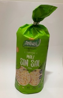 Tortitas de Maíz Sin Sal Bio