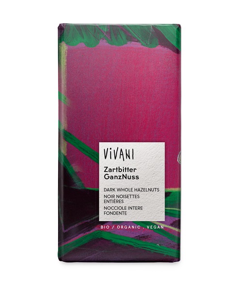 Chocolate negro 55% cacao con avellanas enteras Bio