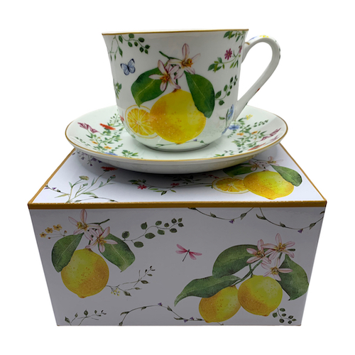 Taza Jumbo Limones - Taza y plato