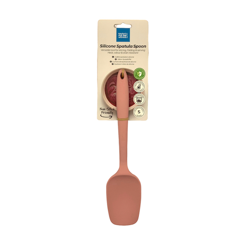 Cuchara de Cocina de Silicona - Rosa Pastel