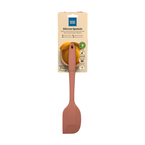Espátula de Cocina de Silicona - Rosa Pastel