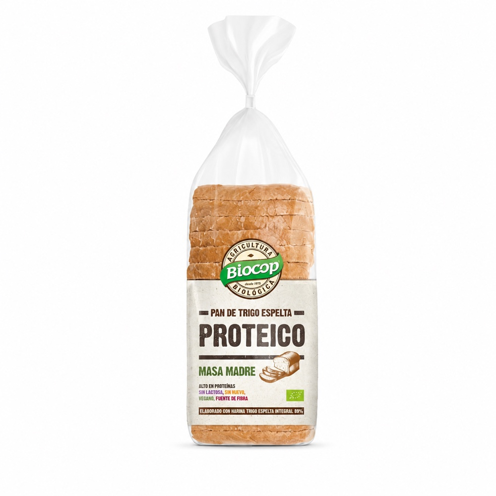 Pan de Molde Proteico Espelta Integral masa madre Bio