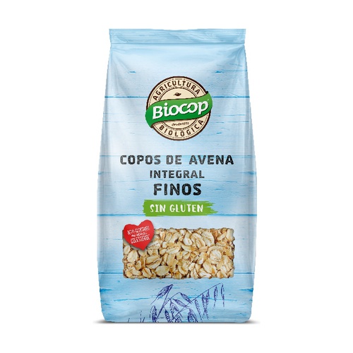 Copos Finos de Avena Integral Sin Gluten Bio