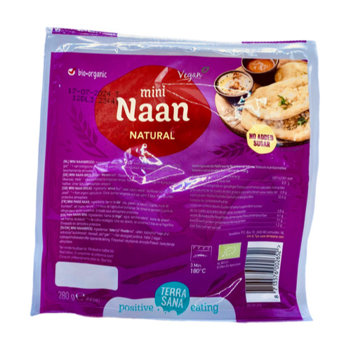 Pan Naan Mini Natural Bio