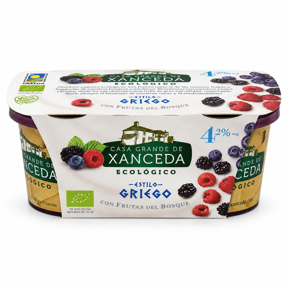 Yogur Griego con Frutos del Bosque Bio (2 unidades)