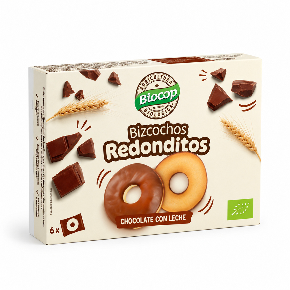 Bizcochitos Redonditos bañados en chocolate Bio